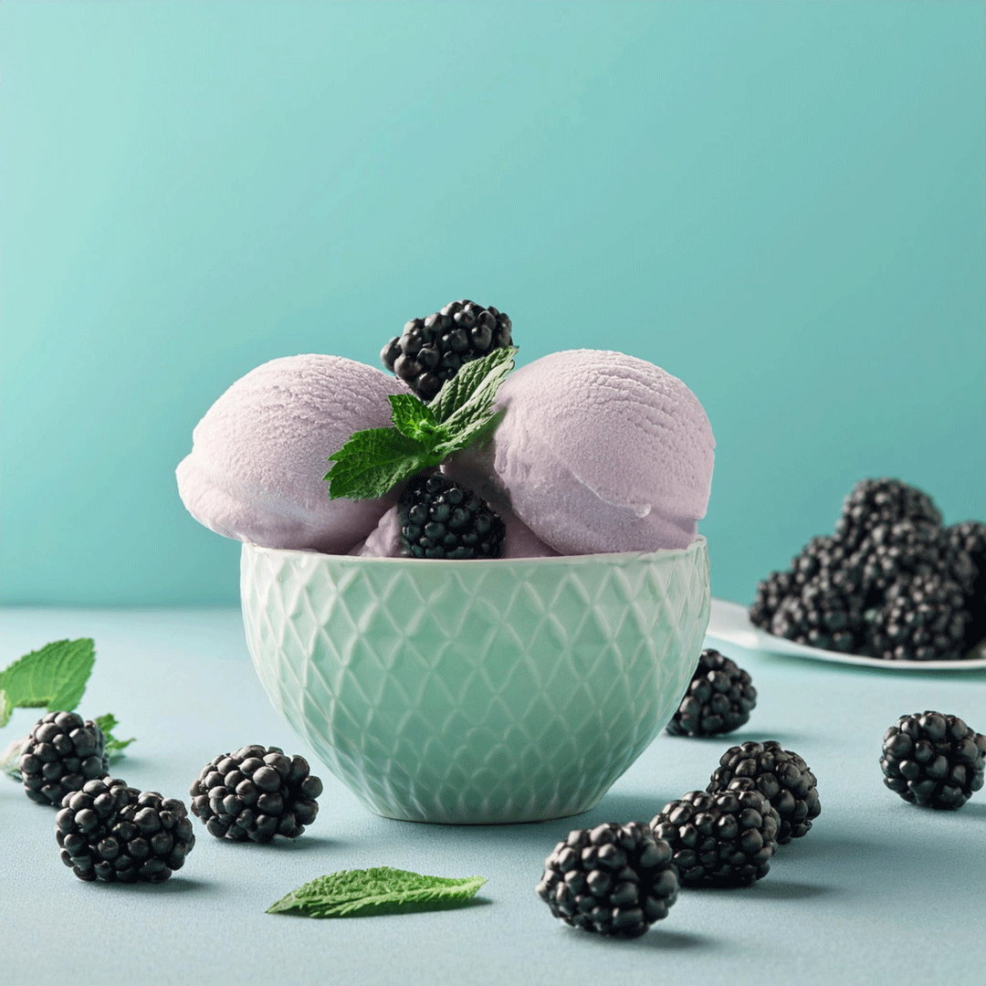 Brombeer-Minz-Eis